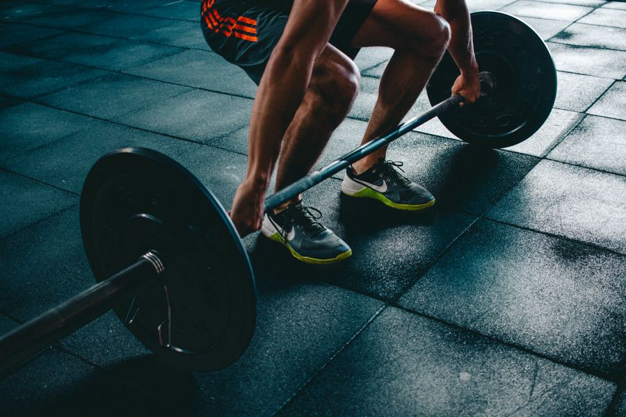 Fitness studio with weights and class space